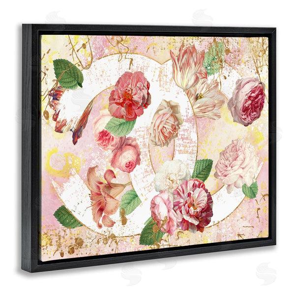 Stupell Industries Ziwei Li | Glam Fashion Pink Floral Blooms Abstract Pattern Wall Art