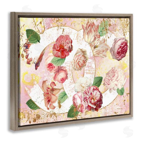 Stupell Industries Ziwei Li | Glam Fashion Pink Floral Blooms Abstract Pattern Wall Art