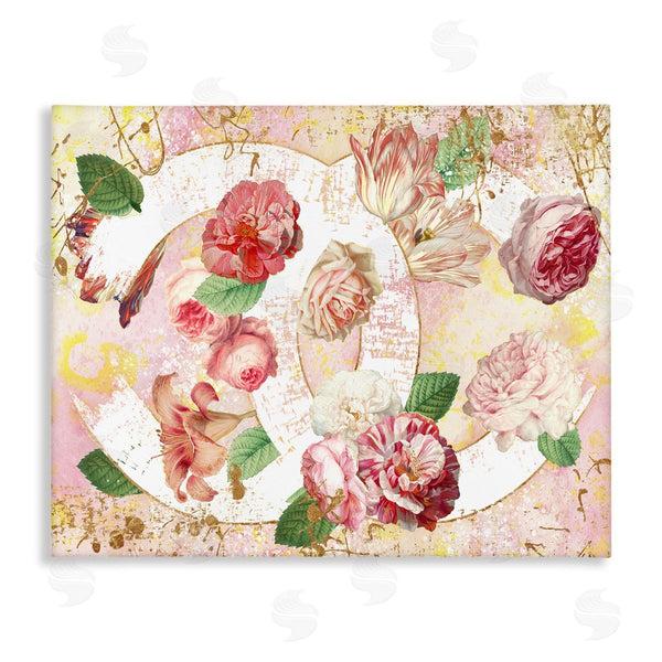 stupell industries Ziwei Li | Glam Fashion Pink Floral Blooms Abstract Pattern Wall Art