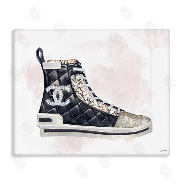 stupell industries Ziwei Li | Glam Fashion Quilted Sneaker Designer Style Wall Art