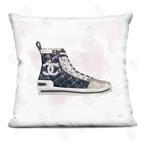 stupell industries Ziwei Li | Glam Fashion Quilted Sneaker Designer Style Printed Throw Pillow