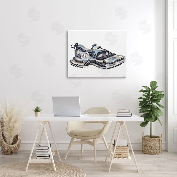 Stupell Industries Ziwei Li | Glam Fashion Running Shoe Sports Chic Sneaker Wall Art