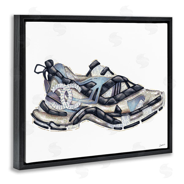 Stupell Industries Ziwei Li | Glam Fashion Running Shoe Sports Chic Sneaker Wall Art