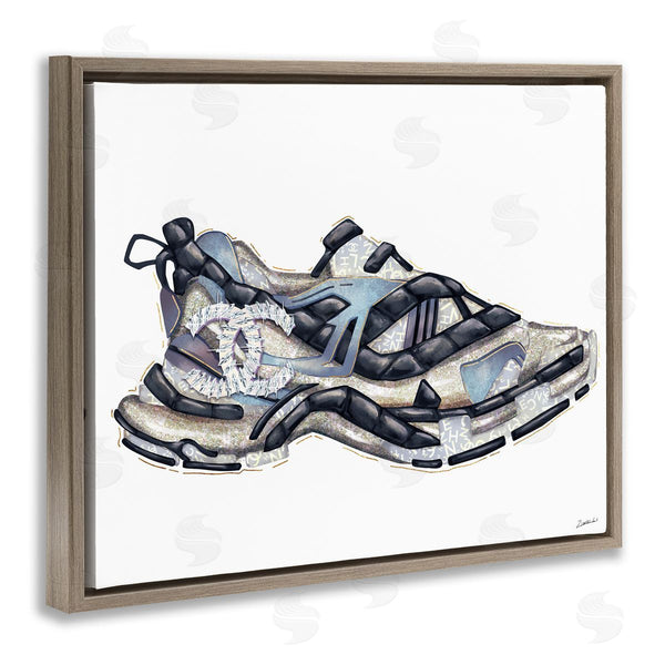 Stupell Industries Ziwei Li | Glam Fashion Running Shoe Sports Chic Sneaker Wall Art