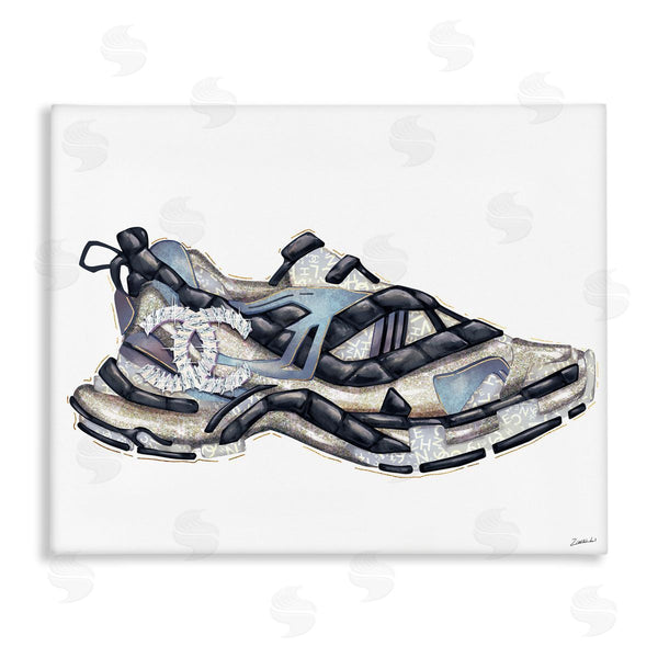 stupell industries Ziwei Li | Glam Fashion Running Shoe Sports Chic Sneaker Wall Art