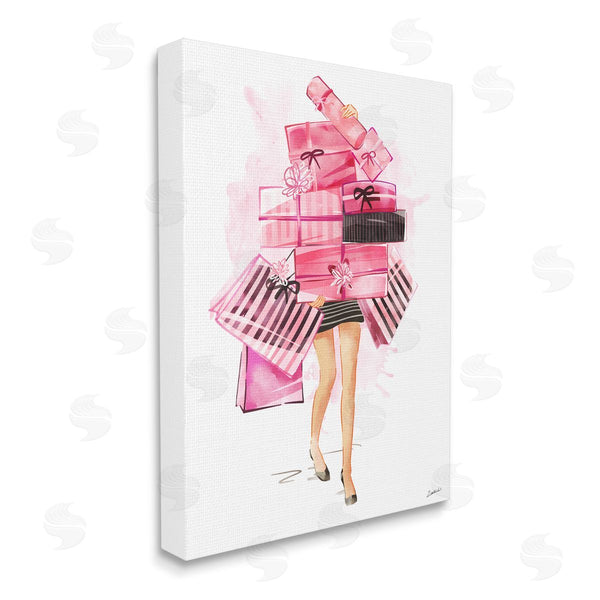 stupell industries Ziwei Li | Glam Gift Stack Shopping Pose