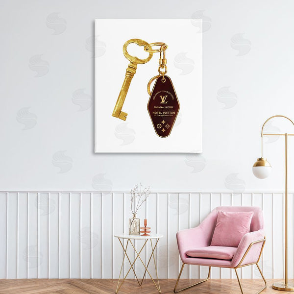 Stupell Industries Ziwei Li | Glam Gold Key Fashion Wall Art