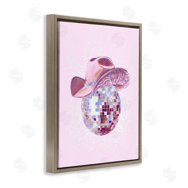 Stupell Industries Ziwei Li | Glam Pink Disco Cowgirl