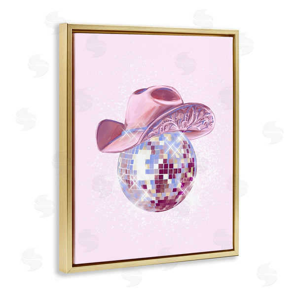 Stupell Industries Ziwei Li | Glam Pink Disco Cowgirl
