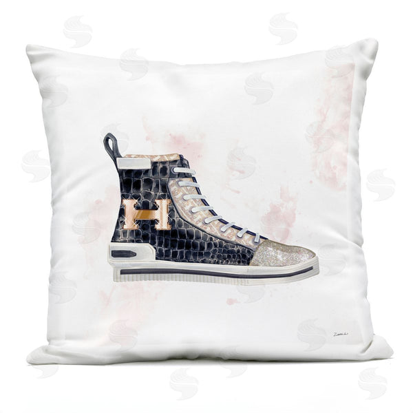 Stupell Industries Ziwei Li | Glam Snake Embossed Sneaker Printed Throw Pillow