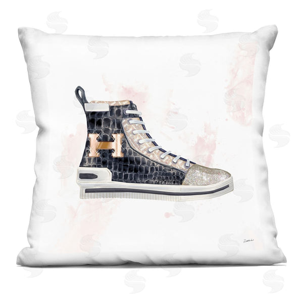 stupell industries Ziwei Li | Glam Snake Embossed Sneaker Printed Throw Pillow