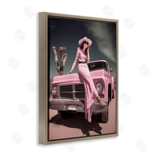 Stupell Industries Ziwei Li | Glam Woman In Desert Wall Art