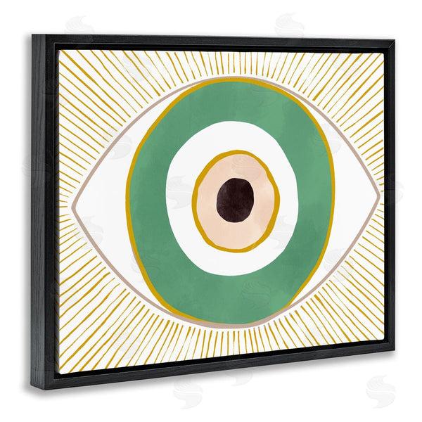 Stupell Industries Ziwei Li | Green Modern Evil Eye Symbol Wall Art