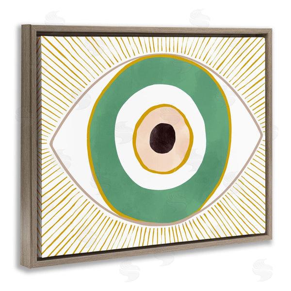 Stupell Industries Ziwei Li | Green Modern Evil Eye Symbol Wall Art