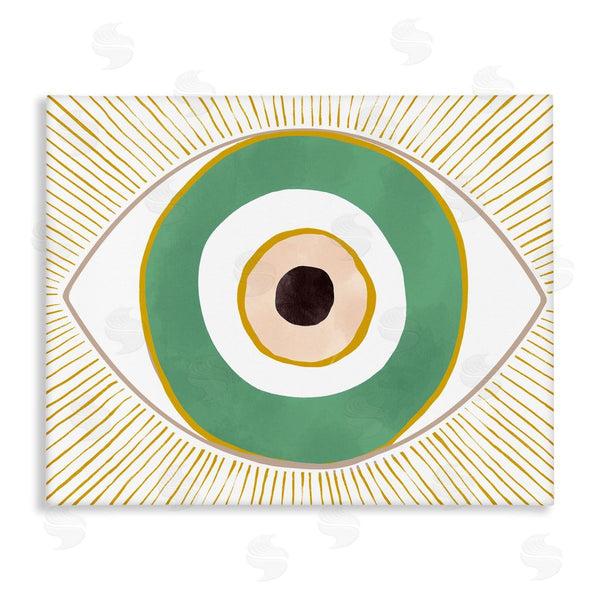 stupell industries Ziwei Li | Green Modern Evil Eye Symbol Wall Art