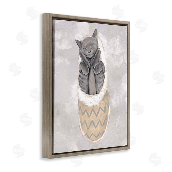 Stupell Industries Ziwei Li | Grey Kitten Sleeping Wall Art