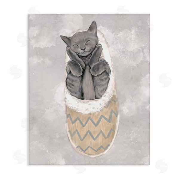 stupell industries Ziwei Li | Grey Kitten Sleeping Wall Art