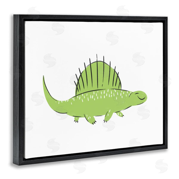 Stupell Industries Ziwei Li | Happy Green Dinosaur Wall Art