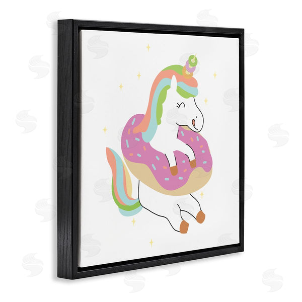 Stupell Industries Ziwei Li | Happy Unicorn Sprinkled Donut Wall Art
