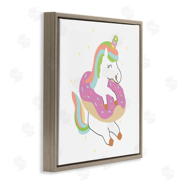Stupell Industries Ziwei Li | Happy Unicorn Sprinkled Donut Wall Art
