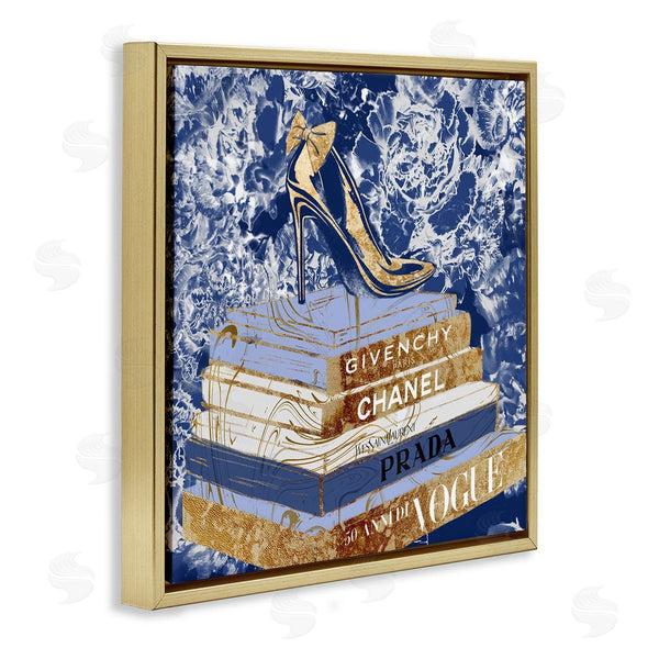 Stupell Industries Ziwei Li | Heels On Fashion Books Blue