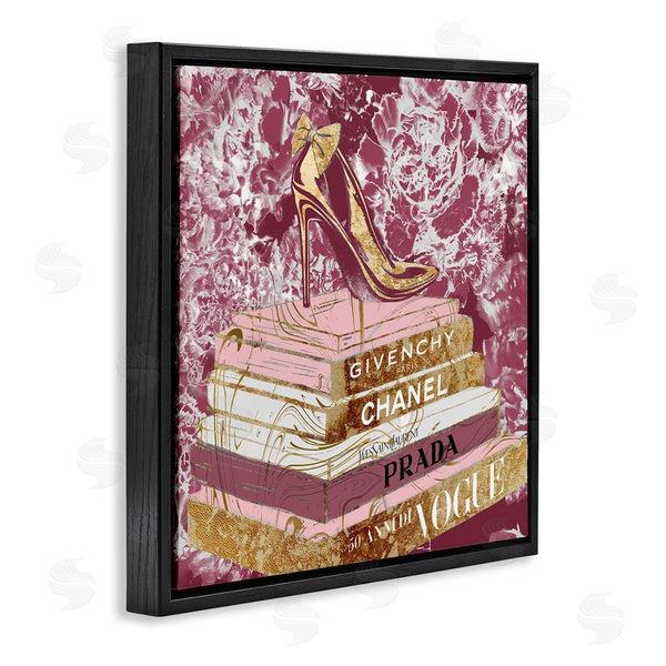 Stupell Industries Ziwei Li | Heels On Fashion Books Pink