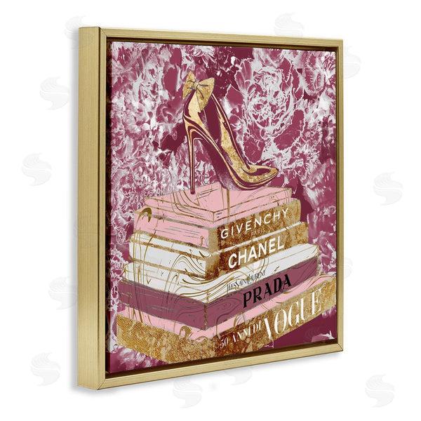 Stupell Industries Ziwei Li | Heels On Fashion Books Pink