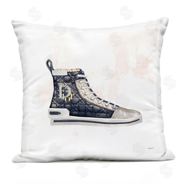 Stupell Industries Ziwei Li | High Top Quilted Sneakers Printed Throw Pillow