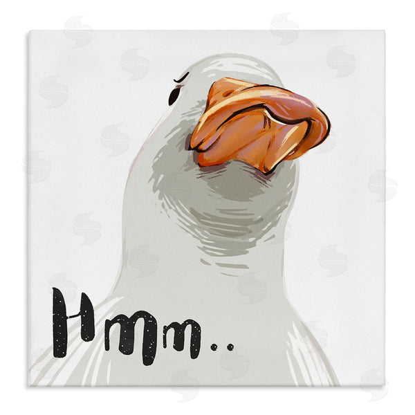 stupell industries Ziwei Li | Hmm Funny Duck Thinking Face Wall Art