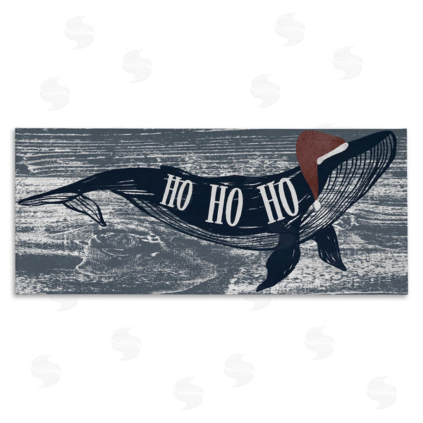 stupell industries Ziwei Li | Ho Ho Ho Christmas Santa Whale Wall Art