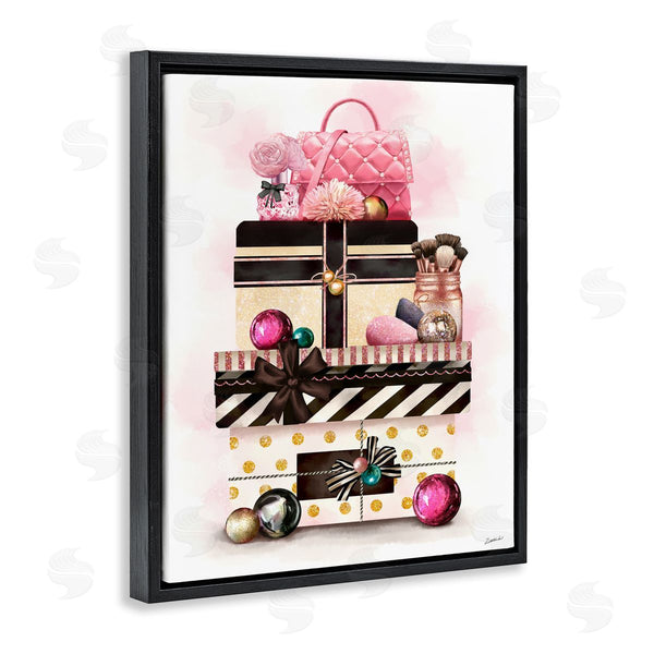 Stupell Industries Ziwei Li | Holiday Glam Fashion Gift Stack