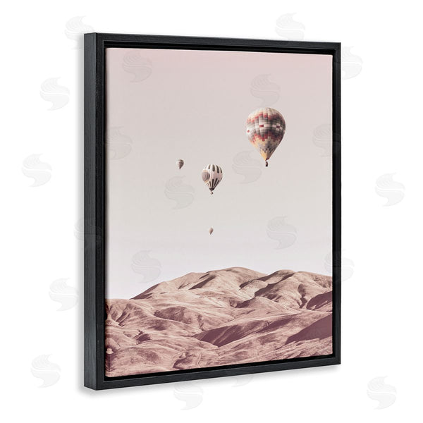 Stupell Industries Ziwei Li | Hot Air Balloons Southwestern Mountain Muted Landscape Wall Art