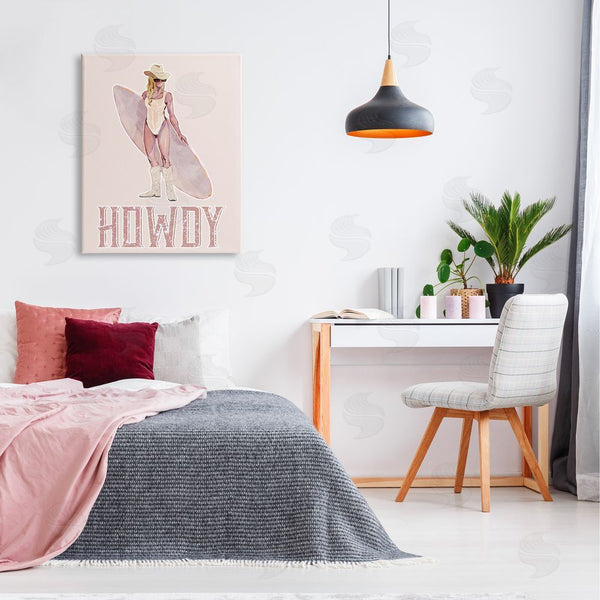 Stupell Industries Ziwei Li | Howdy Coastal Cowgirl Wall Art
