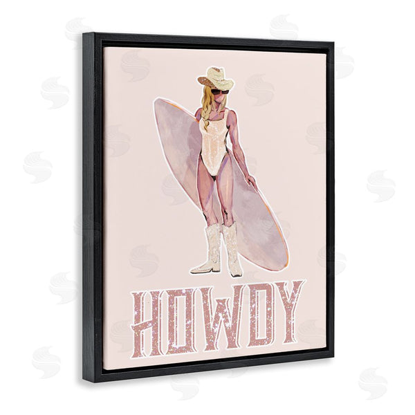 Stupell Industries Ziwei Li | Howdy Coastal Cowgirl Wall Art