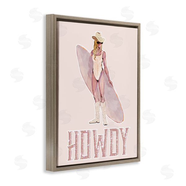 Stupell Industries Ziwei Li | Howdy Coastal Cowgirl Wall Art