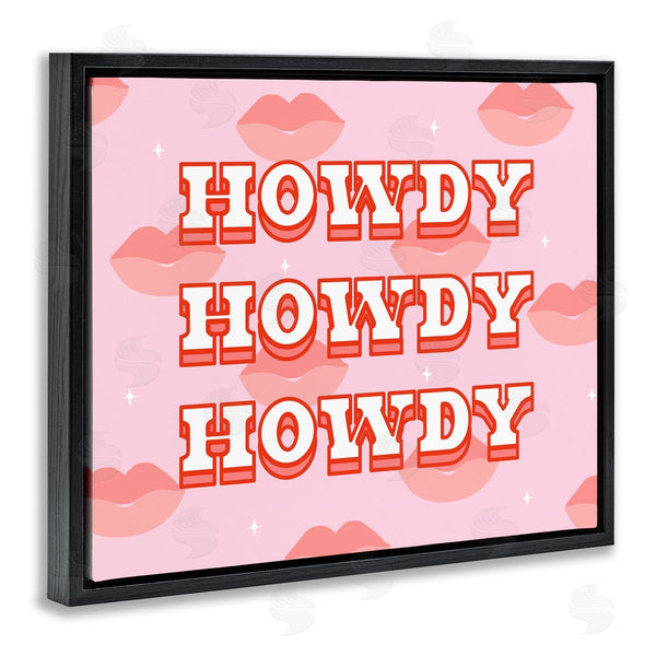 Stupell Industries Ziwei Li | Howdy Pink Southern Glam Lips Wall Art