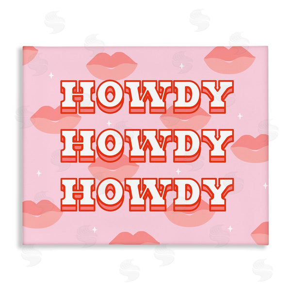 stupell industries Ziwei Li | Howdy Pink Southern Glam Lips Wall Art