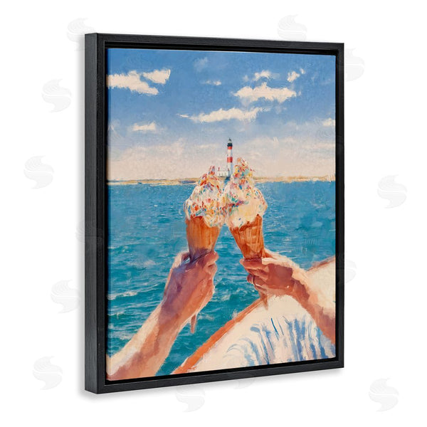 Stupell Industries Ziwei Li | Ice Cream Cheers On Boat Wall Art