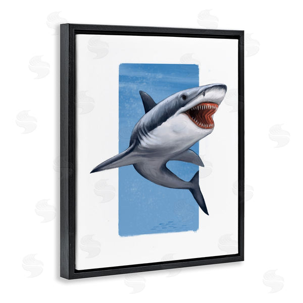 Stupell Industries Ziwei Li | Jaws Great White Shark Marine Life