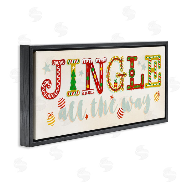 Stupell Industries Ziwei Li | Jingle All The Way Festive Holiday Typography Wall Art