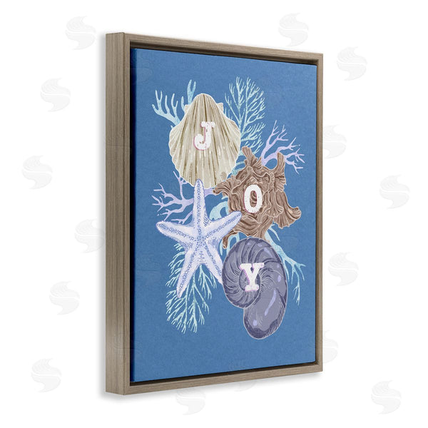 Stupell Industries Ziwei Li | Joy Nautical Holiday Seashells Wall Art