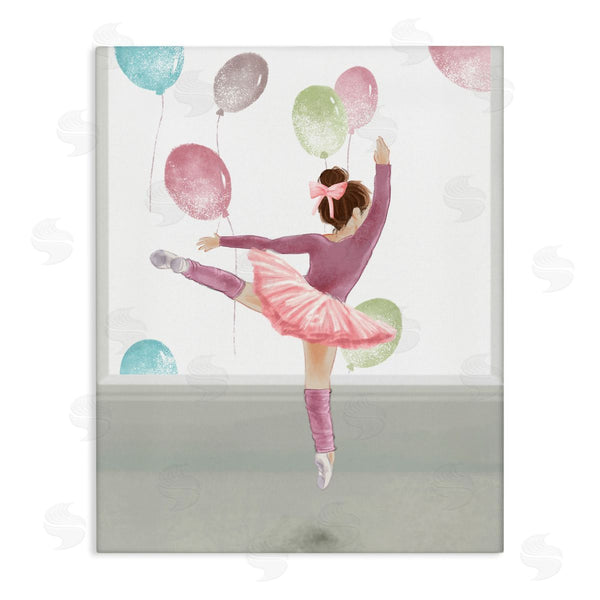 stupell industries Ziwei Li | Jumping Ballerina with Balloons