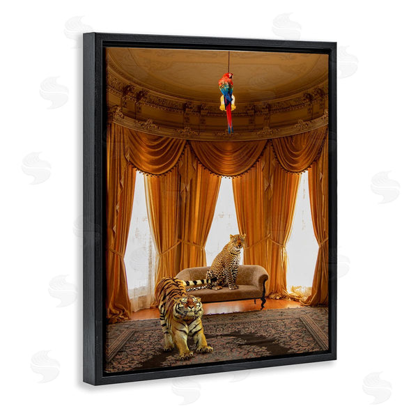 Stupell Industries Ziwei Li | Jungle Animals In Classical Interior