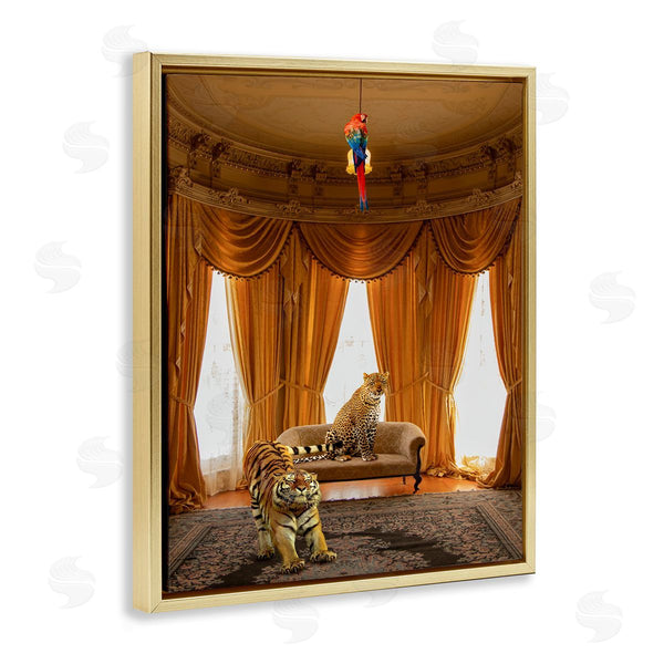 Stupell Industries Ziwei Li | Jungle Animals In Classical Interior