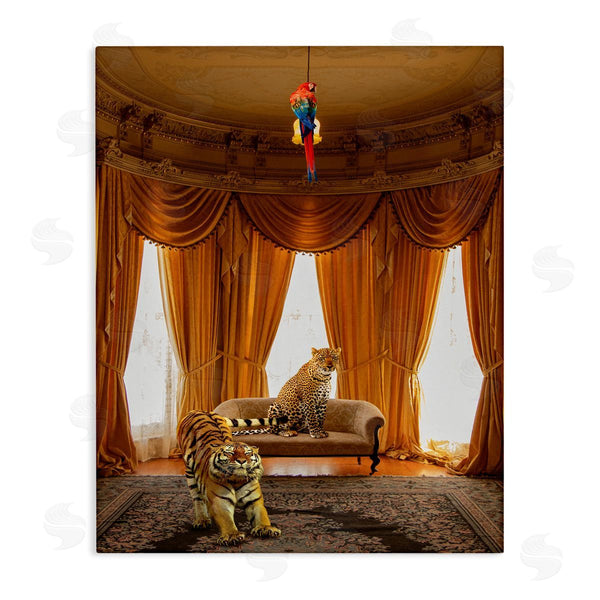stupell industries Ziwei Li | Jungle Animals in Classical Interior