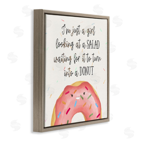 Stupell Industries Ziwei Li | Just A Girl Looking At Salad