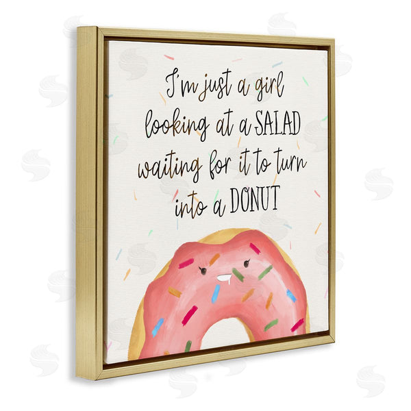 Stupell Industries Ziwei Li | Just A Girl Looking At Salad