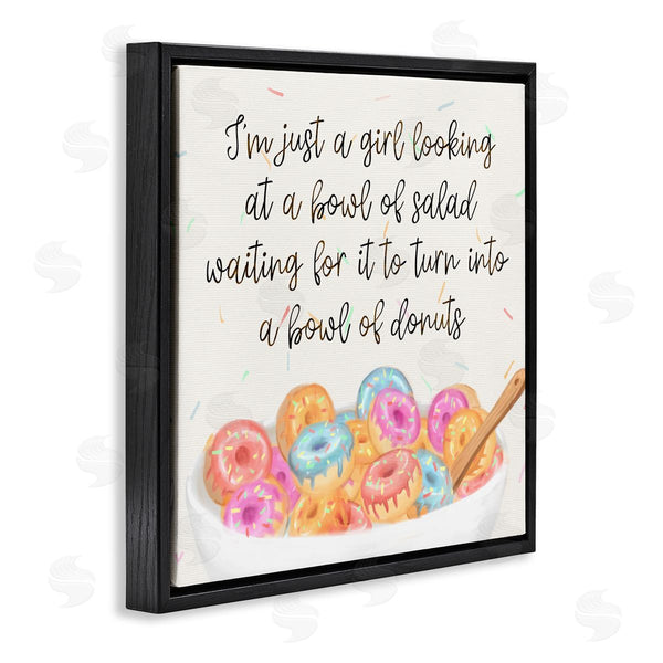 Stupell Industries Ziwei Li | Just A Girl Looking For Donuts