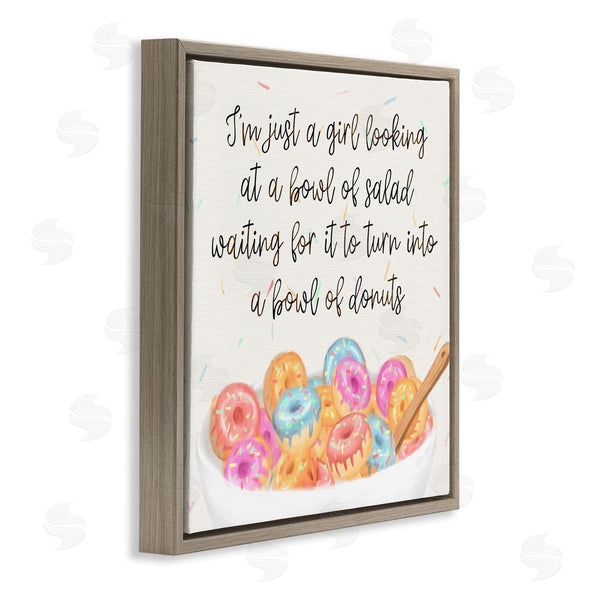 Stupell Industries Ziwei Li | Just A Girl Looking For Donuts