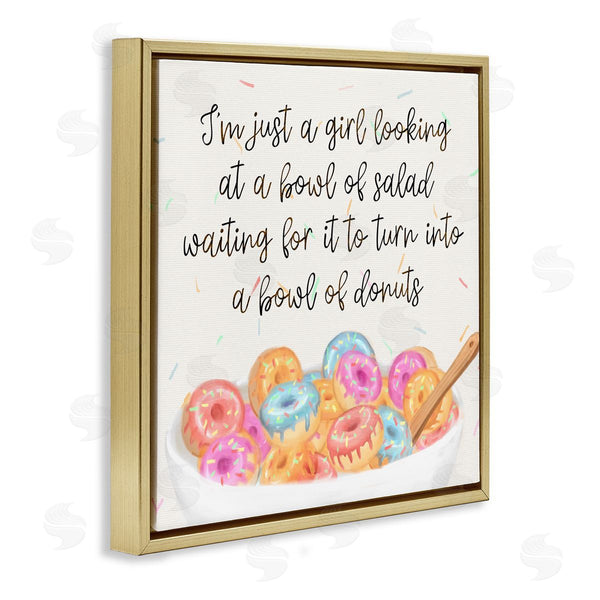 Stupell Industries Ziwei Li | Just A Girl Looking For Donuts